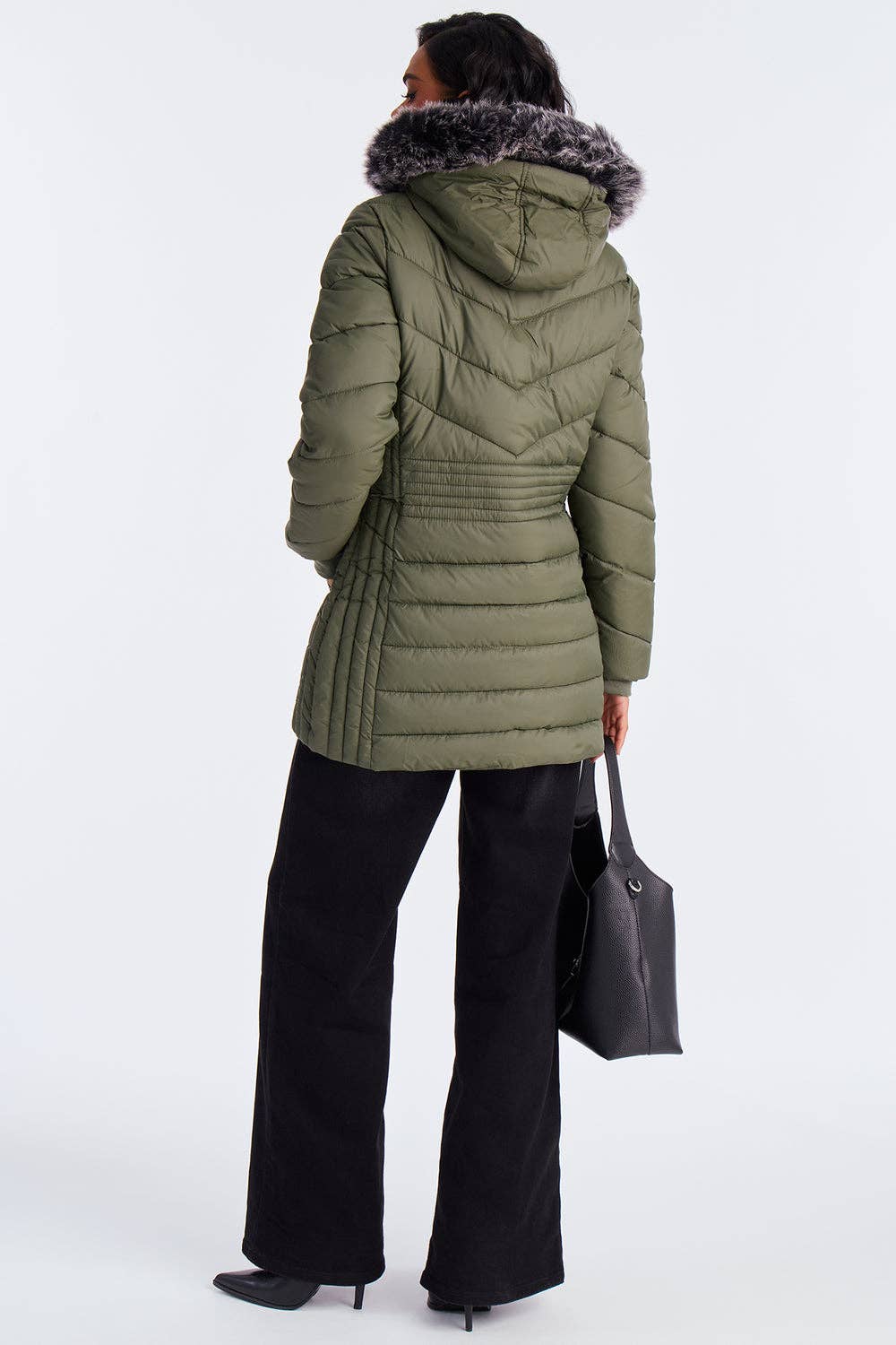 5besties inc - Vente Doudoune – femme - Doudoune longue à capuche11