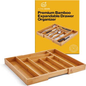 Wholesale Adjustable Bamboo Drawer Divider Organizers Large