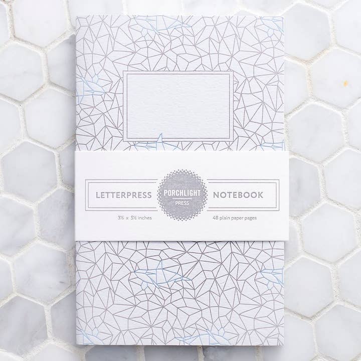 Origami Orca Pocket Notebook for wholesale by Porchlight Press Letterpress