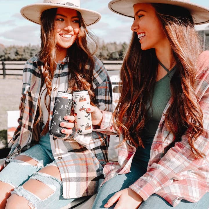 The Front Porch Label - Vendita all'ingrosso Rivestimenti per bottiglie e lattine - Black Brandin' Tall Coozie, confezione da 213