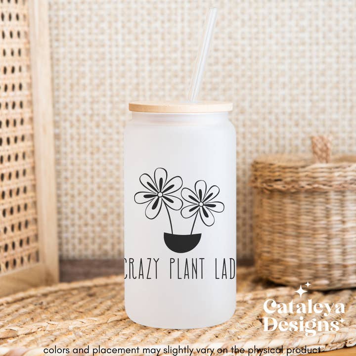 Folle de Plantes Verre à Bière Libbey Fleur Maman Plante pour la vente par Cataleya Designs Studio LLC