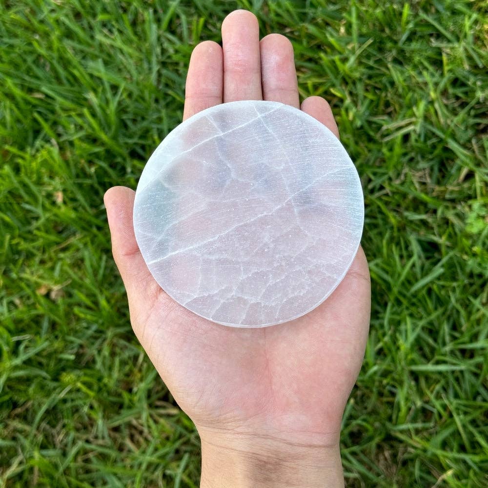 Earths Elements Wholesale - Vente Plaques de charge pour cristal - Sélénite - Dessous de verre simple1