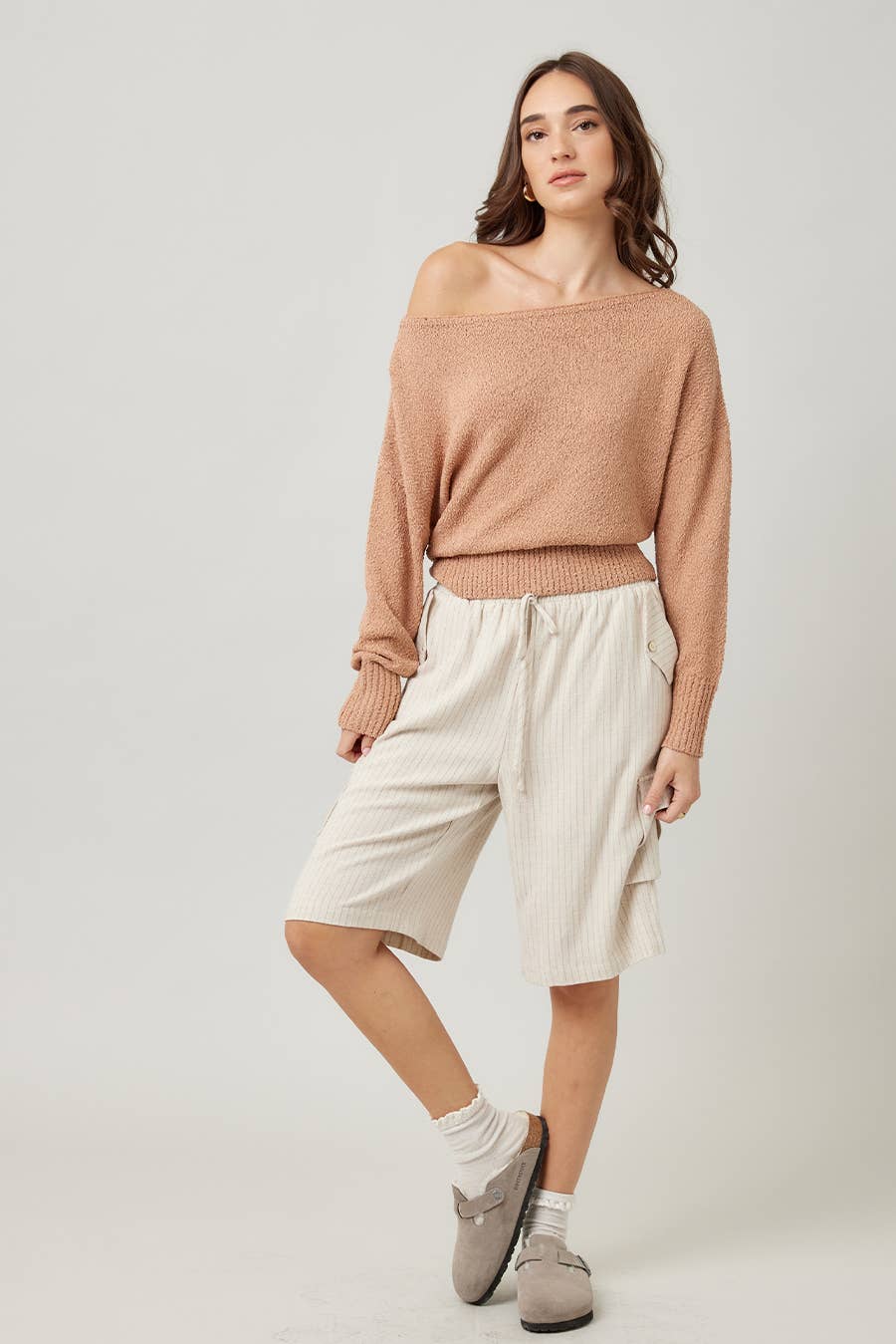 ILLA ILLA - Wholesale Knit Sweater - Women's - Knit Off Shoulder Sweater12