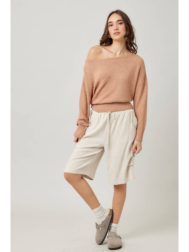 ILLA ILLA - Wholesale Knit Sweater - Women's - Knit Off Shoulder Sweater12