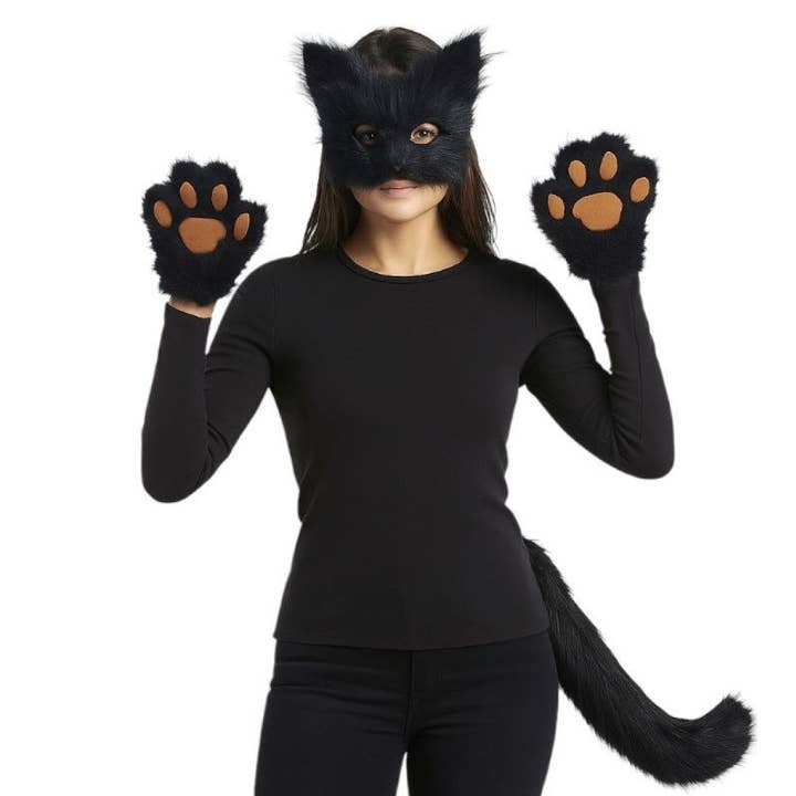 Black Cat Furry Costume Kit for wholesale by KBW Global Corp.