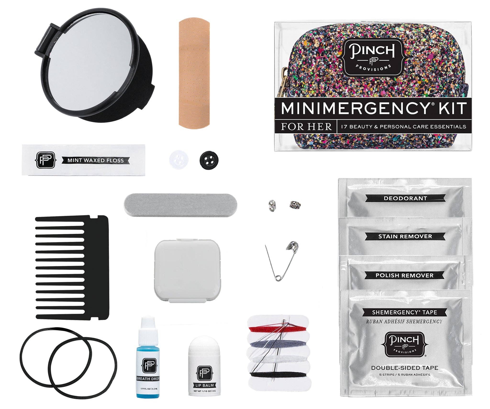 Pinch Provisions - Vente Pochette – femme - Kit Minimergency Confetti1