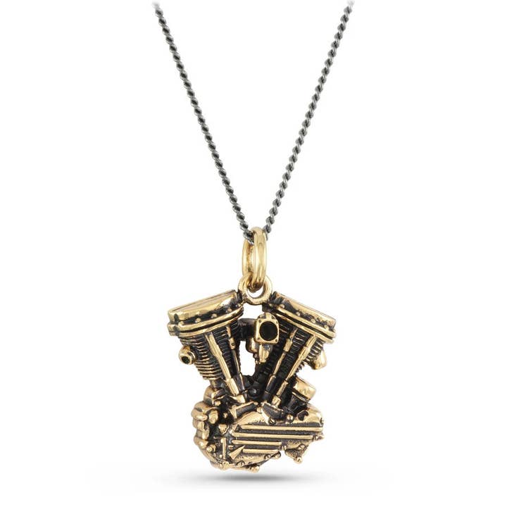 Lost Apostle - Wholesale Pendant/Charm Necklace - Motorcycle Engine Necklace - Bronze1