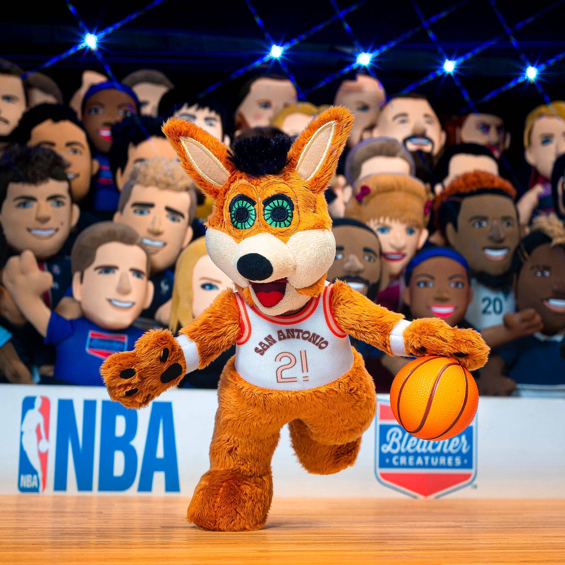 Uncanny Brands - Wholesale Stuffed/Plush Toy - Kids & Baby - Bleacher Creatures San Antonio Spurs Coyote 10" Mascot Plush Figure (City Edition)5