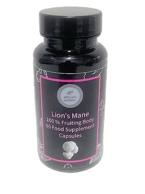 Essential Lions Mane Capsules, dual extract, 60 capsules for wholesale by Urban Farm Mushrooms