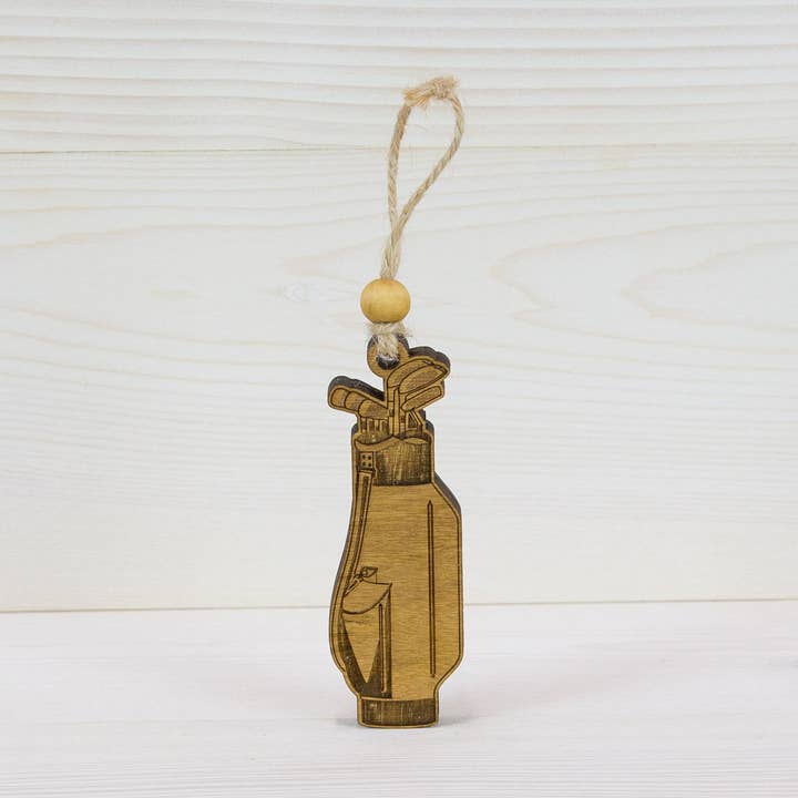 Golf Bag Ornament for wholesale by Beyond The Kerf