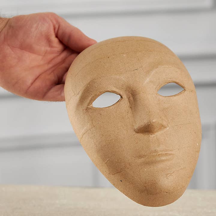 Factory Direct Craft - Wholesale Paper Mache - Paper Mache Mask – Blank Face for Creativity and Expression