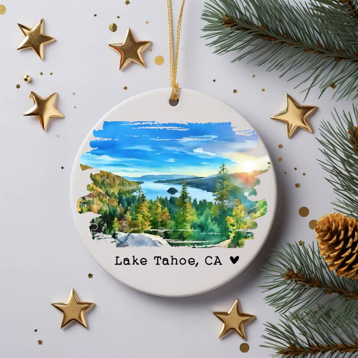 Tahoe Toffee Candy Co. - Wholesale Ornament - Lake Tahoe California Christmas Ornament