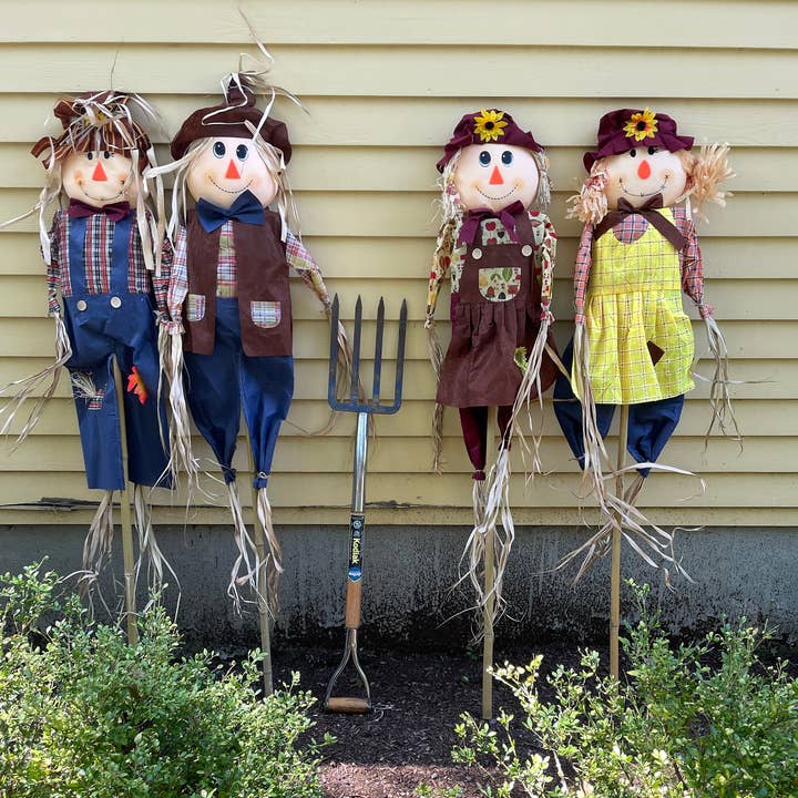 WORTH IMPORTS - Wholesale Outdoor Ornament/Decor - 60 In. Scarecrow On Pole, 4 Styles