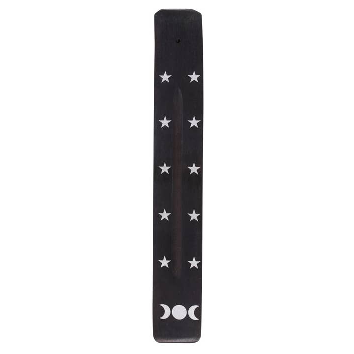 Something Different Wholesale - Wholesale Incense Holder - Triple Moon Wooden Incense Ash Catcher