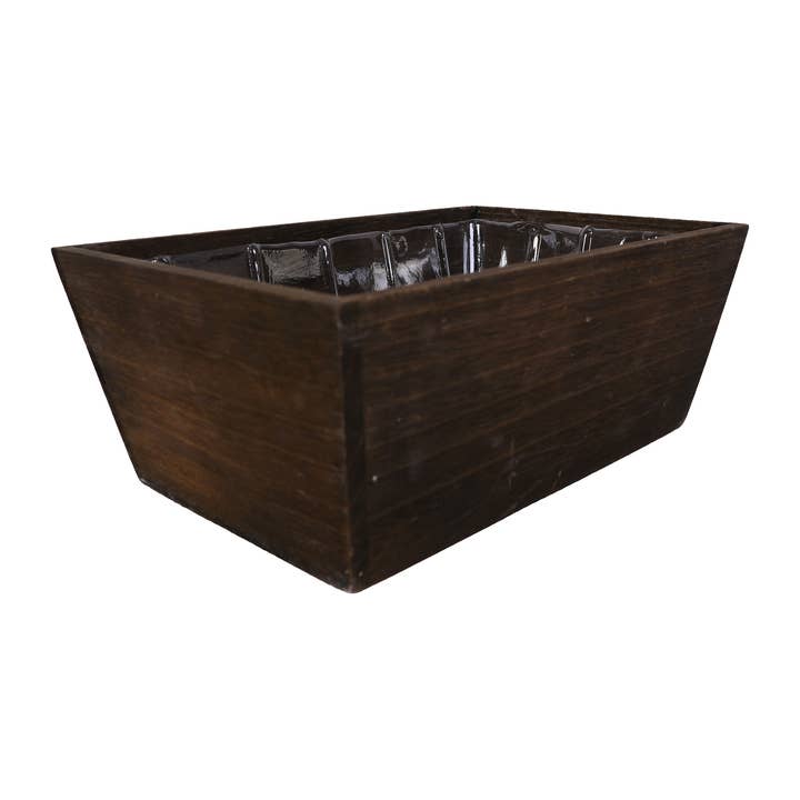SWS BASKETS AND HOME DECOR – wholesale Planter box – Wood Planter Boxes with Liner Floral Accessories 11.75X8"4