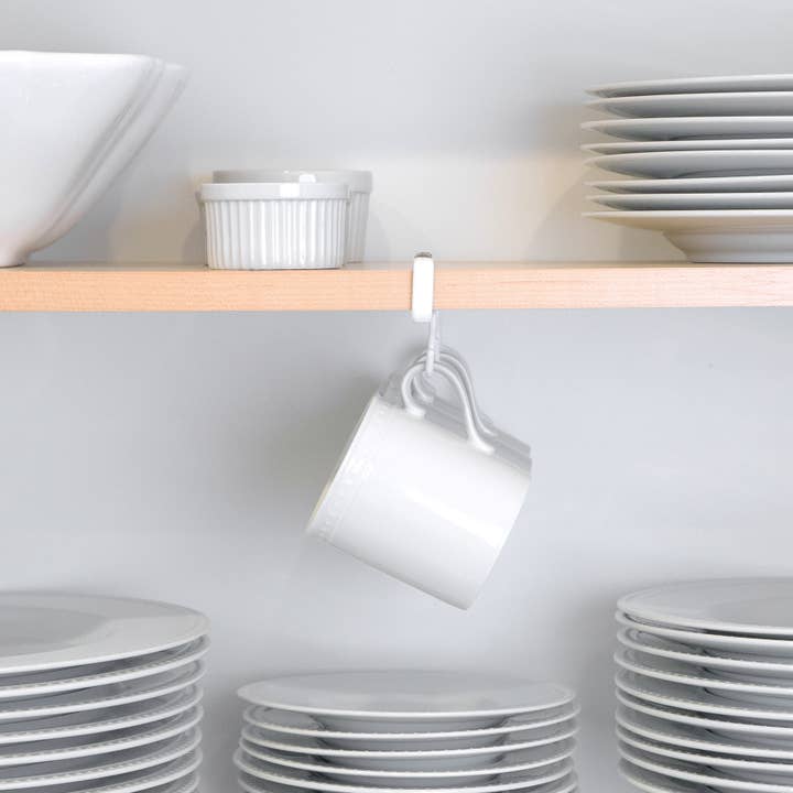 Better Houseware Corp. - Wholesale Kitchen Storage/Organizer - Undershelf Cup/Mug Hooks (Set of 2)1