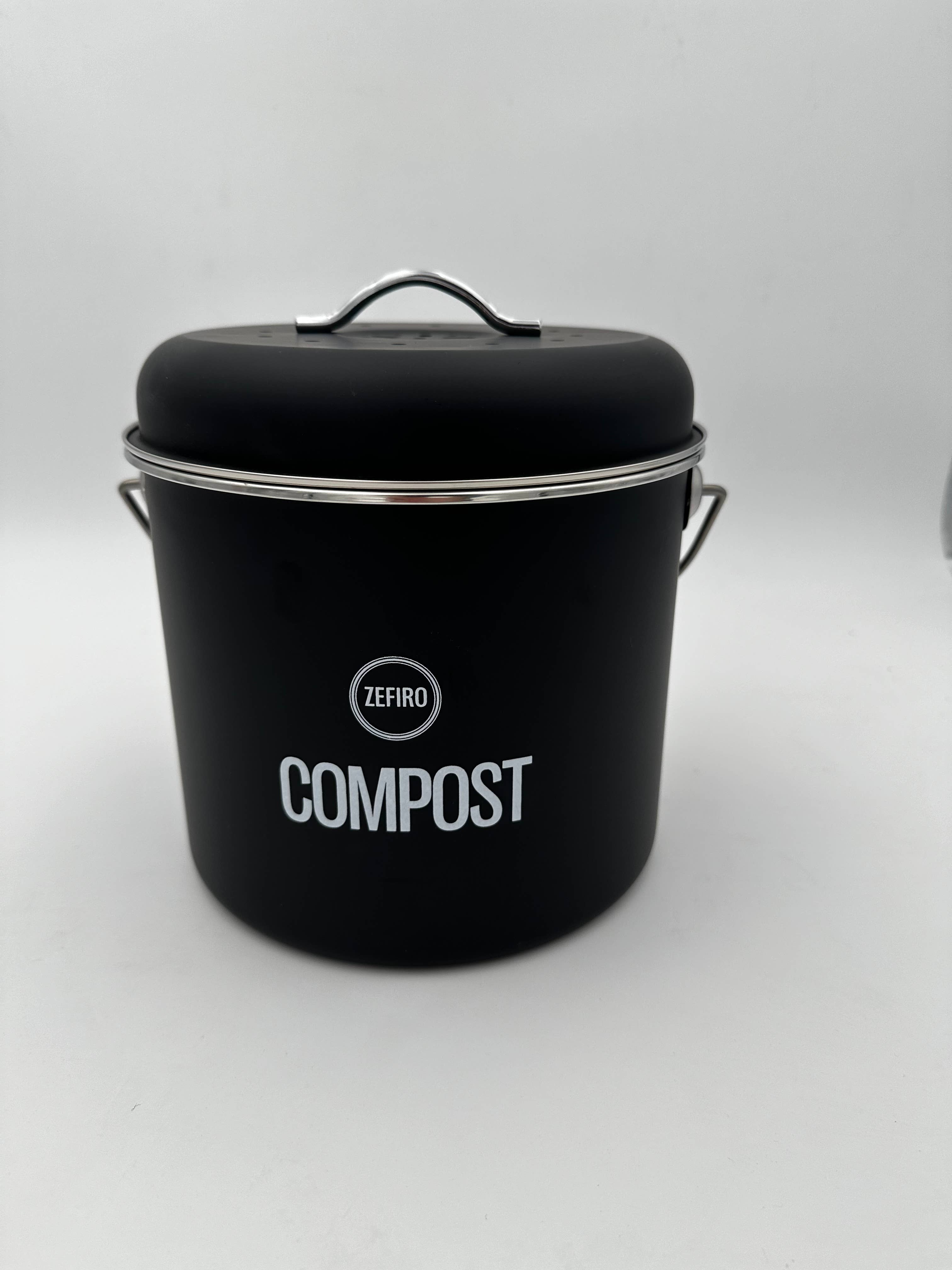 Zefiro - Wholesale Kitchen Tool/Gadget - Compost Bin  0.8 Gallons - Black1