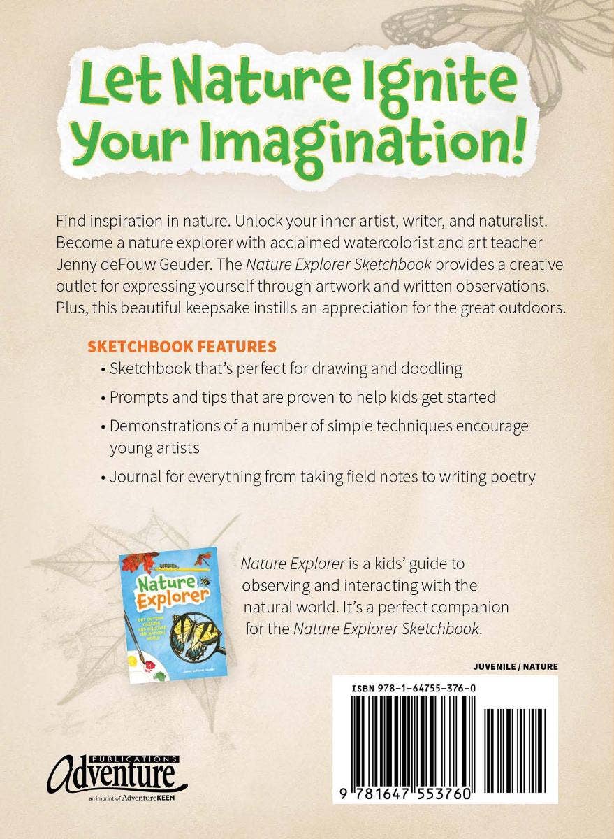 AdventureKEEN - Wholesale Sketchbook/Sketchpad - Nature Explorer sketchbook1