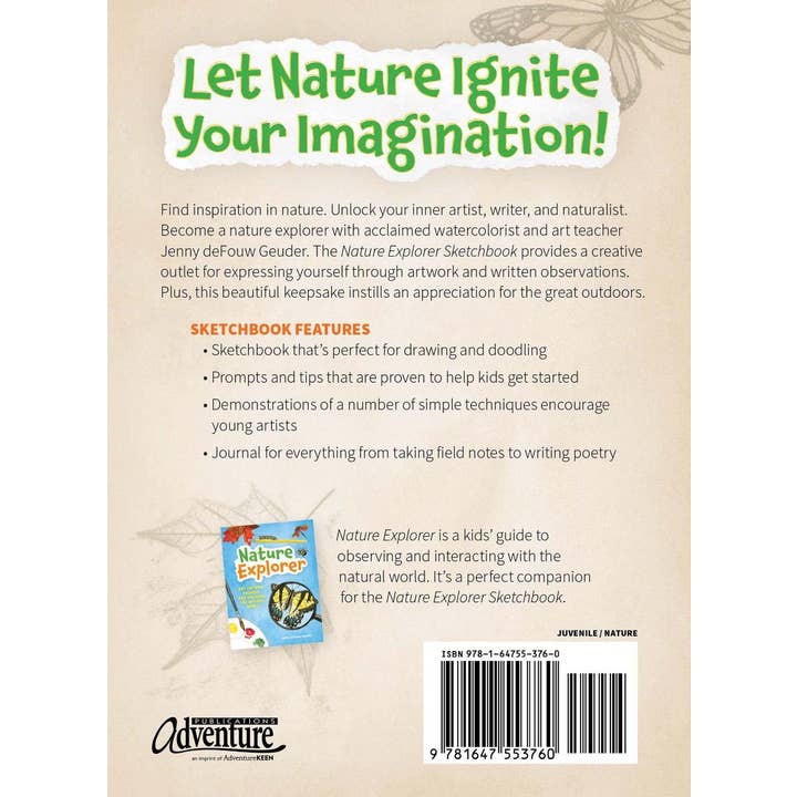 AdventureKEEN - Wholesale Sketchbook/Sketchpad - Nature Explorer sketchbook1