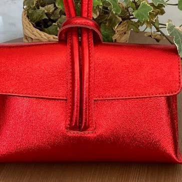 JIJOU CAPRI - Wholesale Clutch Bag - Women's - BETTY Italian Metallic Leather Crossbody Bag JIJOU CAPRI6