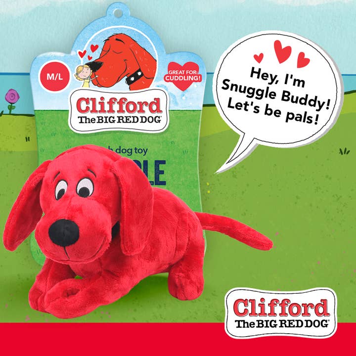 J&C PET SUPPLY LLC - Wholesale Pet Plush Toy - Dog - Clifford® The Big Red Dog Snuggle Buddy 14", M/L Plush Dog Toy1
