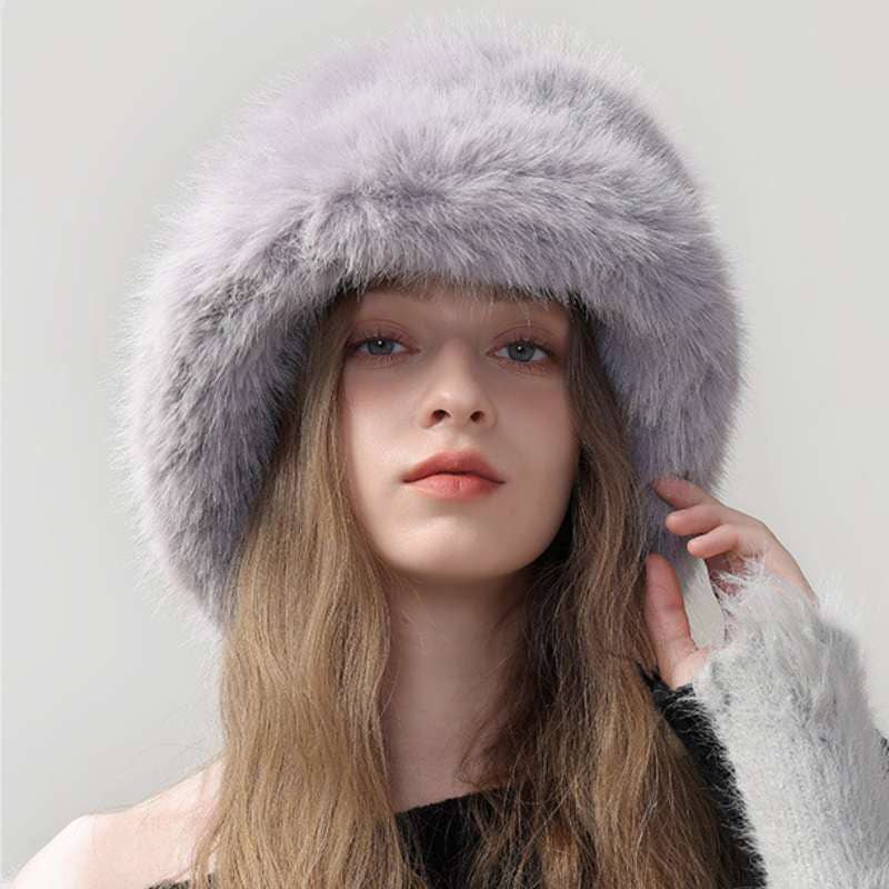 Crave by FW - Wholesale Bucket Hat - Women's - Faux Fur Bucket Hat4