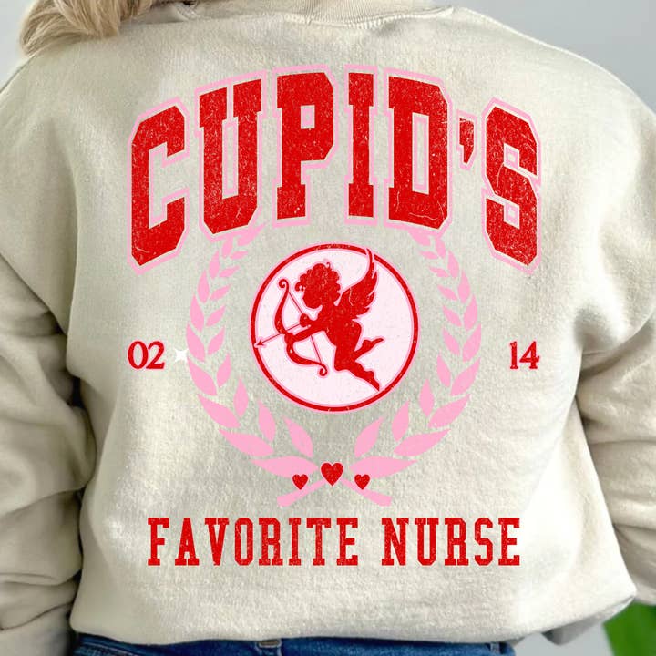 Cupids Favourite NURSE, transparenter Filmtransfer (Shirt nicht im Lieferumfang enthalten) für den Großhandel von TEELUX