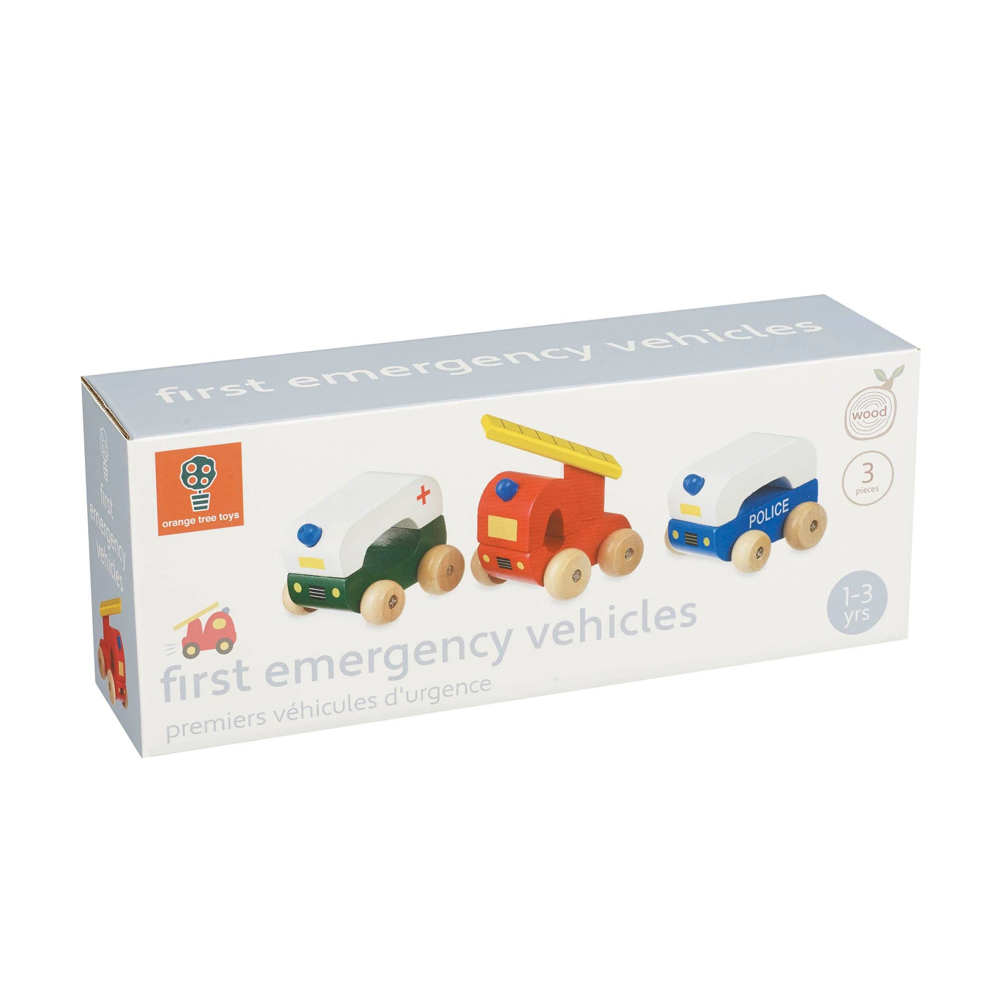 Orange Tree Toys - Vente Voiture/camion miniature – enfant - Premiers véhicules de secours en bois4