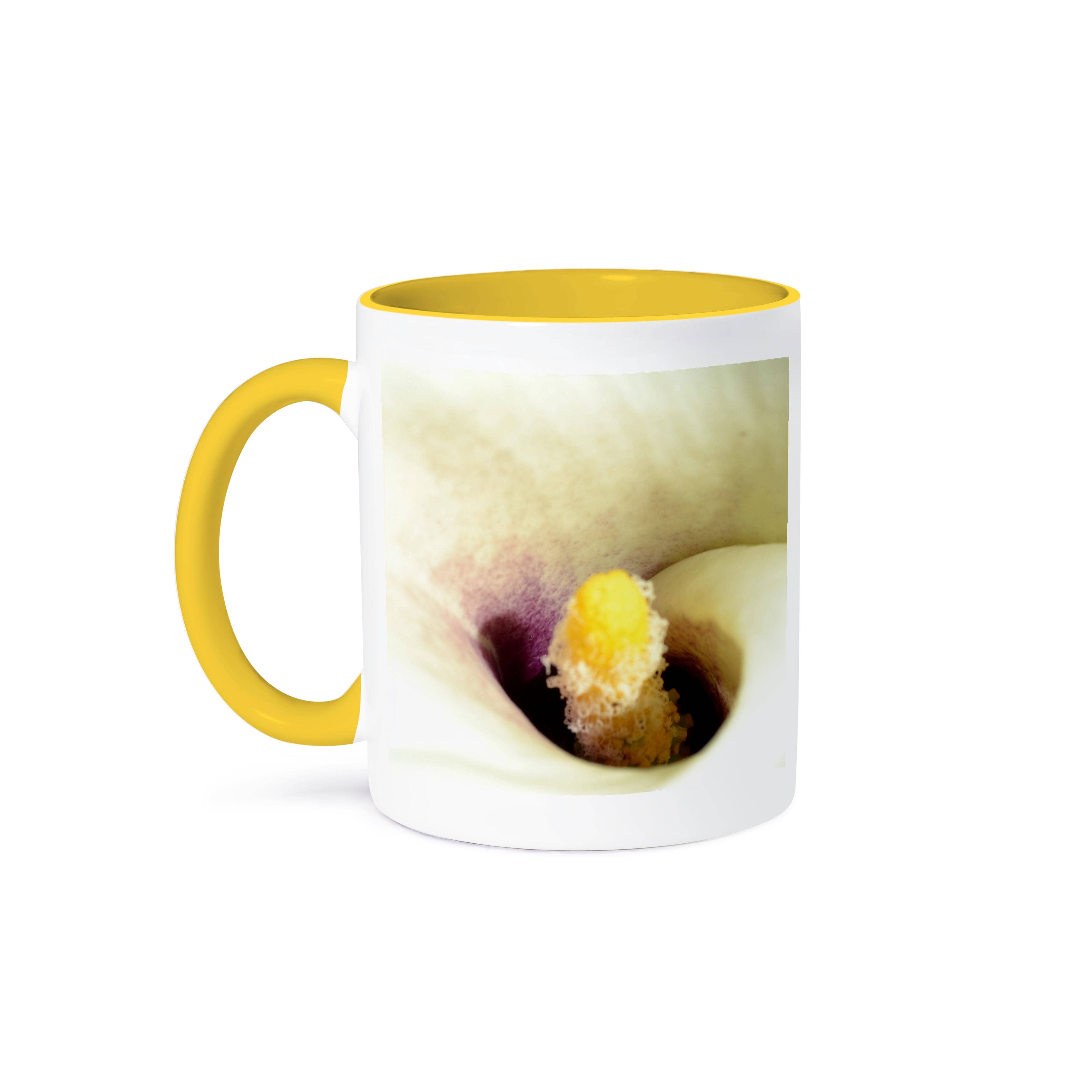 3dRose - Wholesale Coffee Mug - 3dRose, white and yellow calla lily II, Mug0