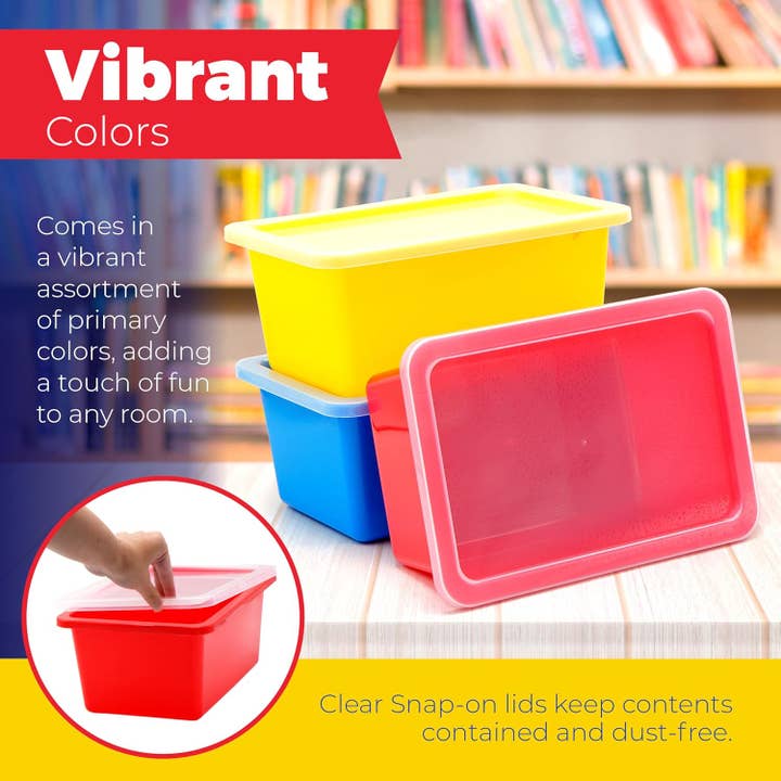 4E's Novelty - Wholesale Storage Bin - Stackable Storage Bins - Cubby Storage Organizers - 3 pcs1