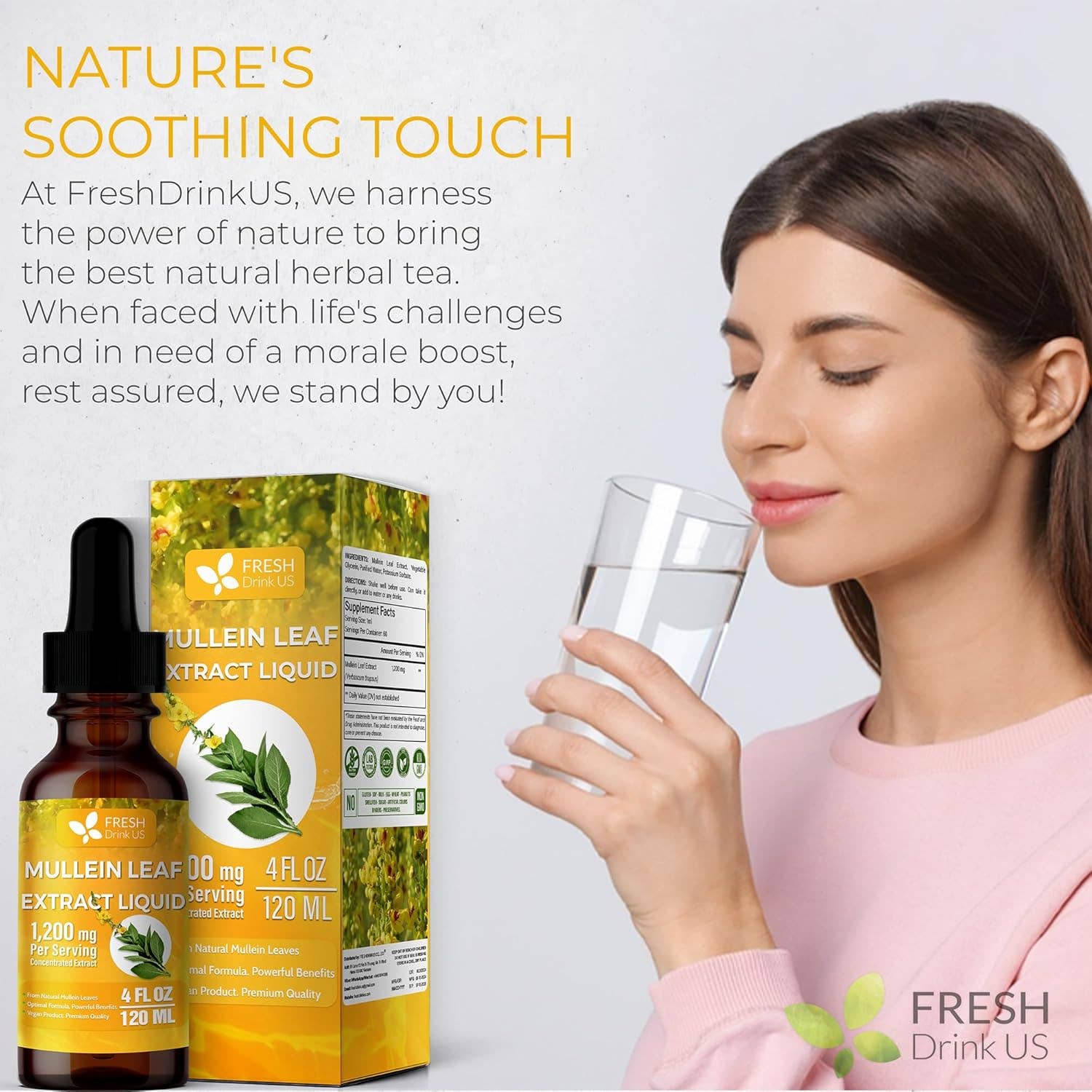 Naomi's Happy Place Shop - Vente Supplément oral/vitamine - Gouttes de Molène pour le soutien du nettoyage des poumons, extrait liquide de molène – 100 % à partir de feuilles de molène naturelles, non-OGM, sans gluten8