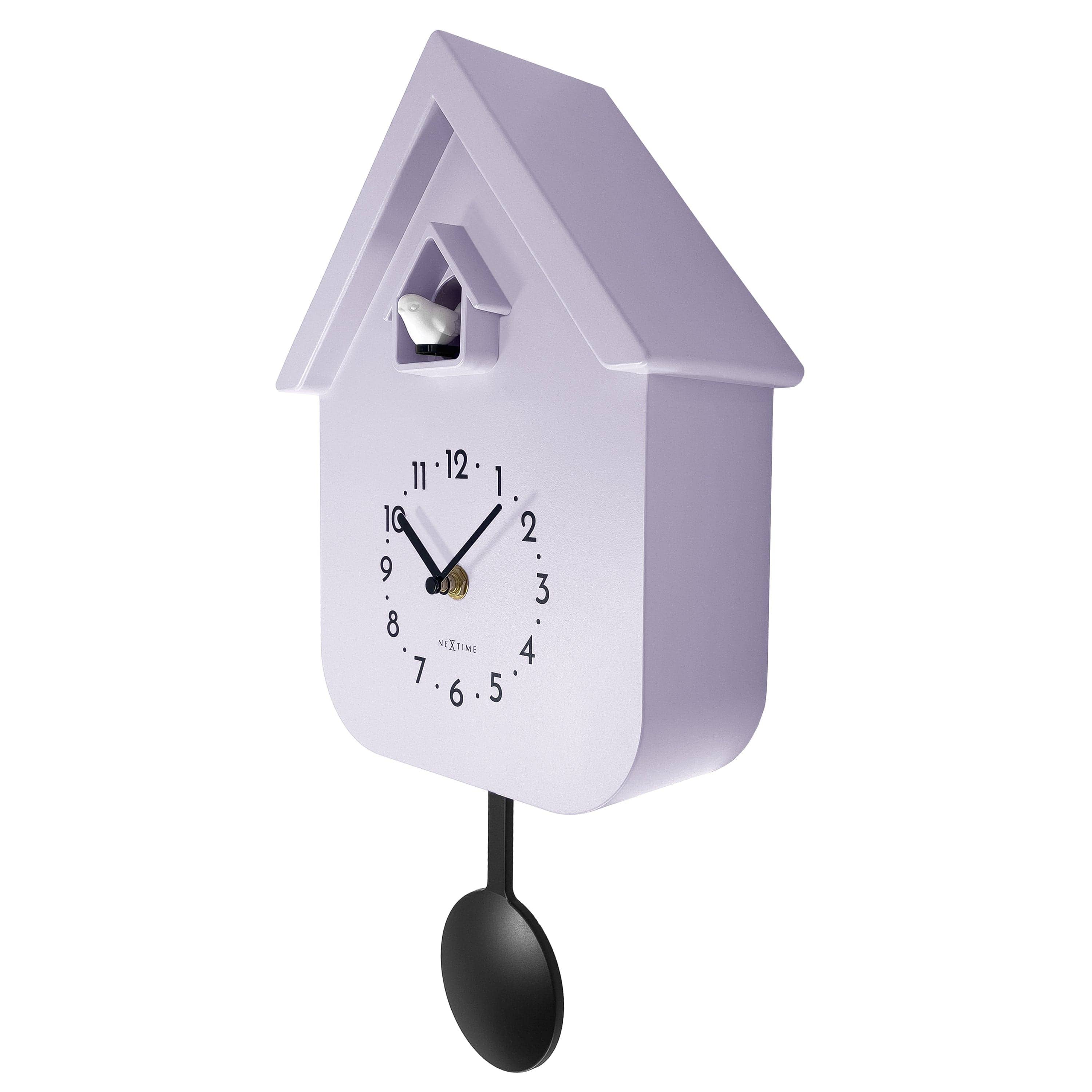 NeXtime - Wholesale Wall Clock - Wall clock 21.5x41.5x8.5cm - Pendulum - Cuckoo -NeXtime 'Twitter'2