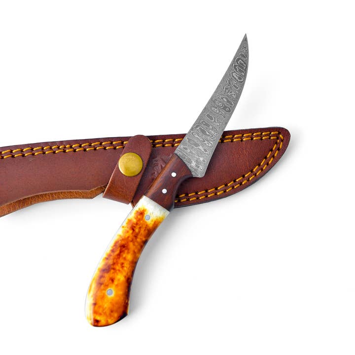 Titan International - Wholesale Kitchen/utility knife - Damascus Compact Fillet Knife TK-2041