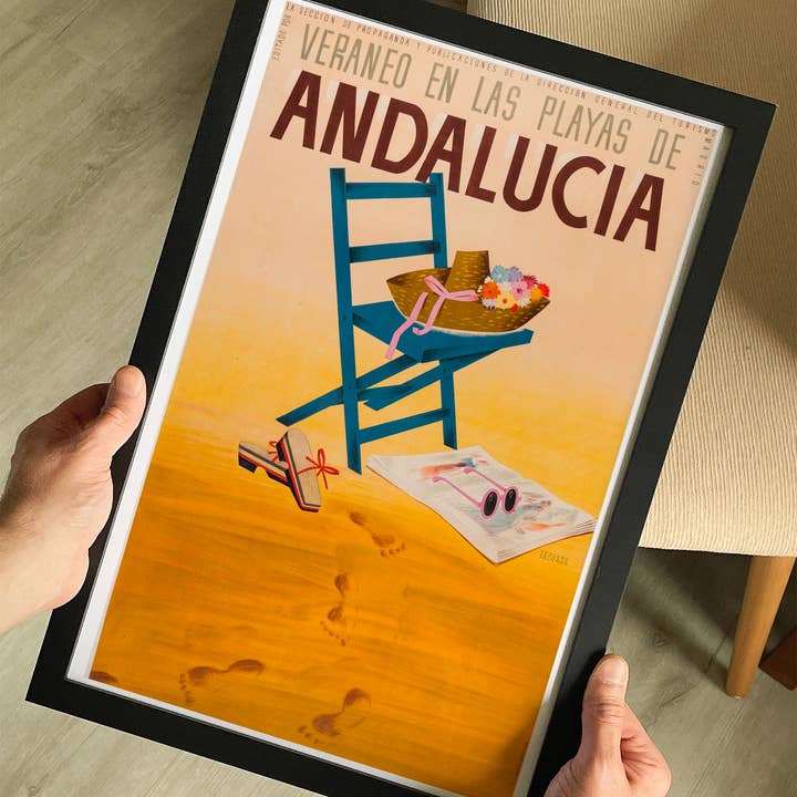 The Curious Desk - Wholesale Poster - Andalucia Spain Vintage Travel Poster