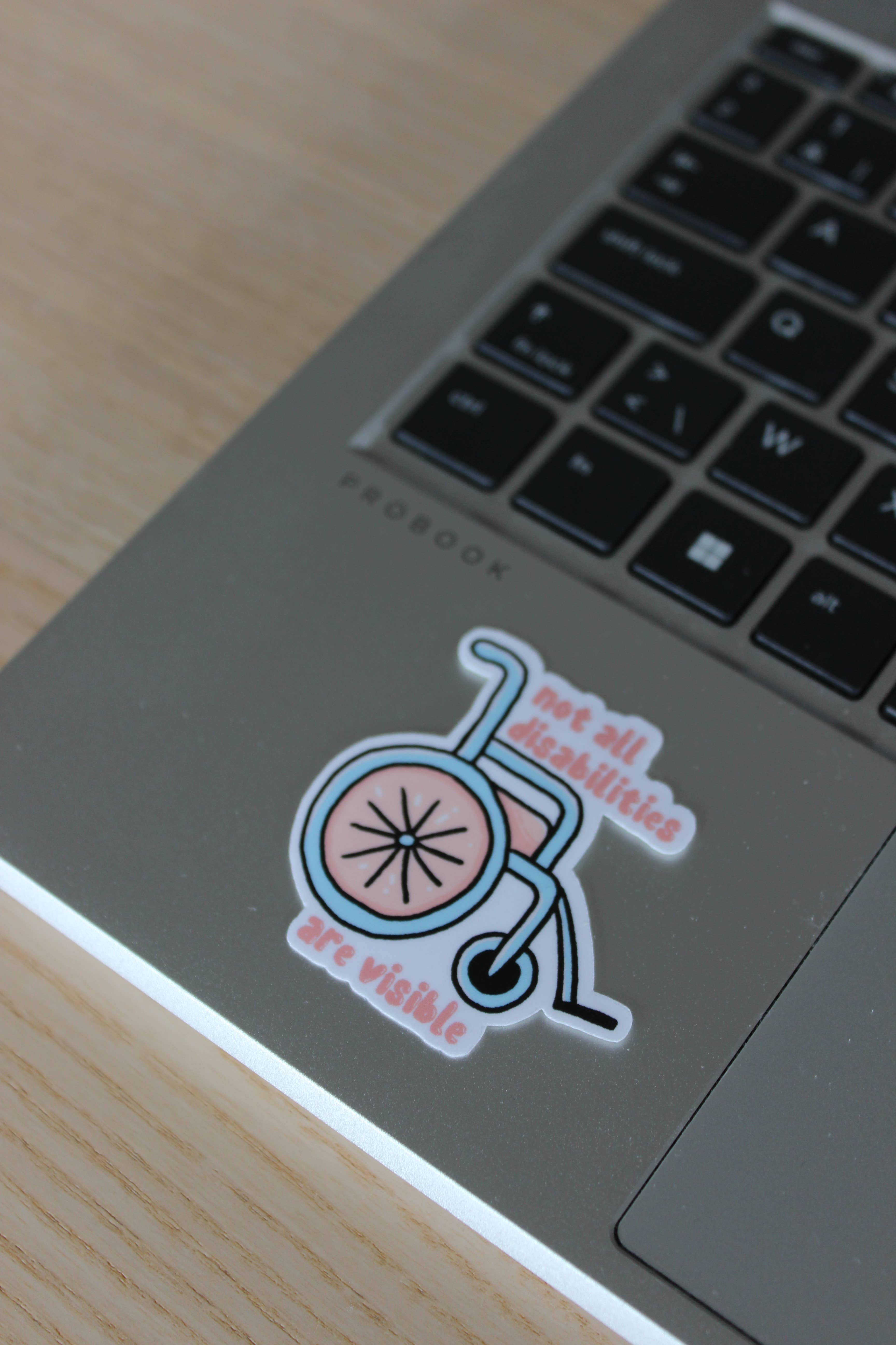 x The Fancy Firefly - Wholesale Sticker - Not All Disabilities Are Visible – Waterproof Die-cut Sticke2