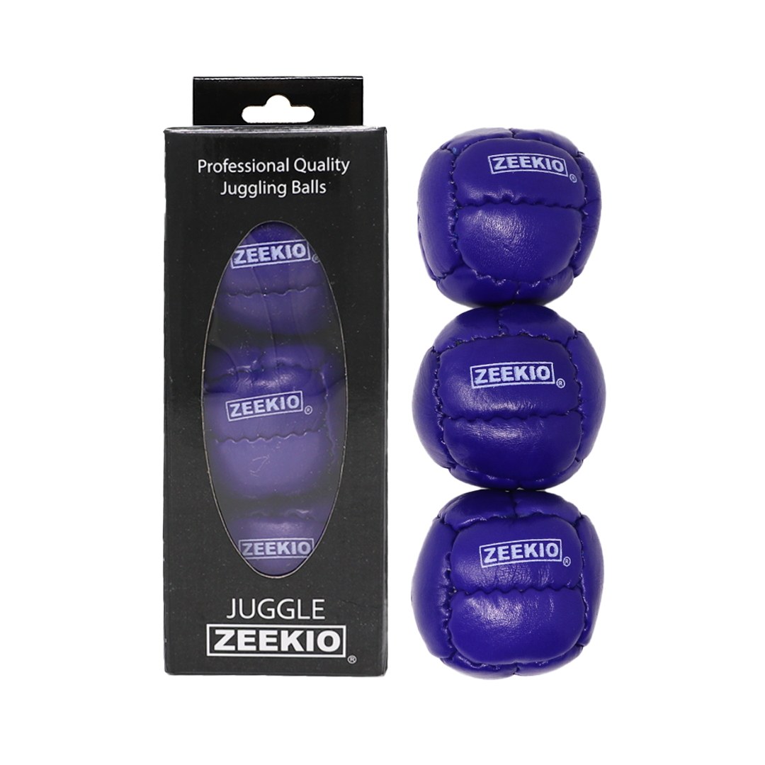 YoYoSam Wholesale - Wholesale Sporting Accessories - Zeekio Galaxy Juggling Balls - Premium 12 Panel Genuine Leather Balls - 130g - 67mm - Pack of 3 Zeekio13
