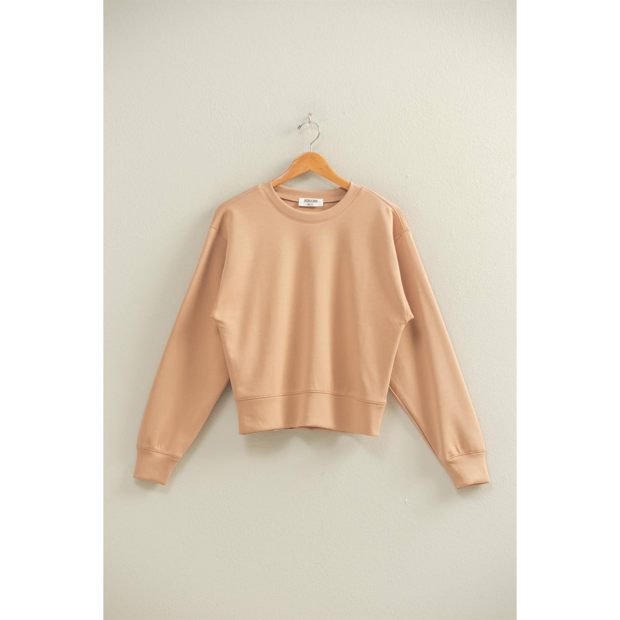 Double Zero – wholesale Sweatshirt - Dam – Dubbelstickad sweatshirt med rund hals13