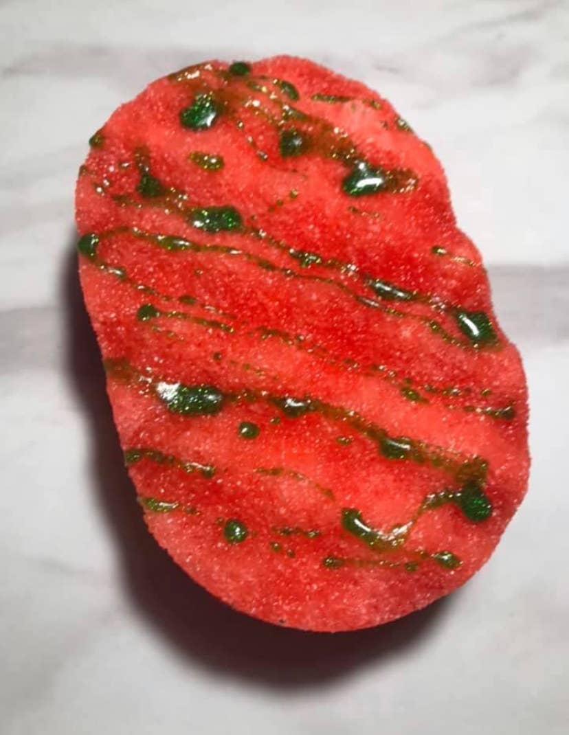 Flaming desserts - Wholesale Bath Pouf/Sponge - Soap infused sponges0