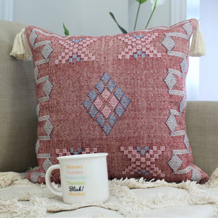 Kozify Decor Inc - Wholesale Throw Pillow Cover - Decorative Moroccan Style Throw Pillow Cover In Pink