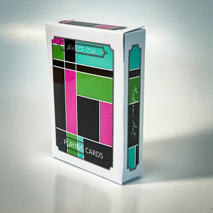 Superior Print on Demand - Wholesale Playing Cards - MODERN ART Premium Composition Negative Poker Cards