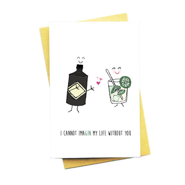 Biglietto di auguri «I not Imagin» per la vendita all'ingrosso da parte di Nocturnal Paper