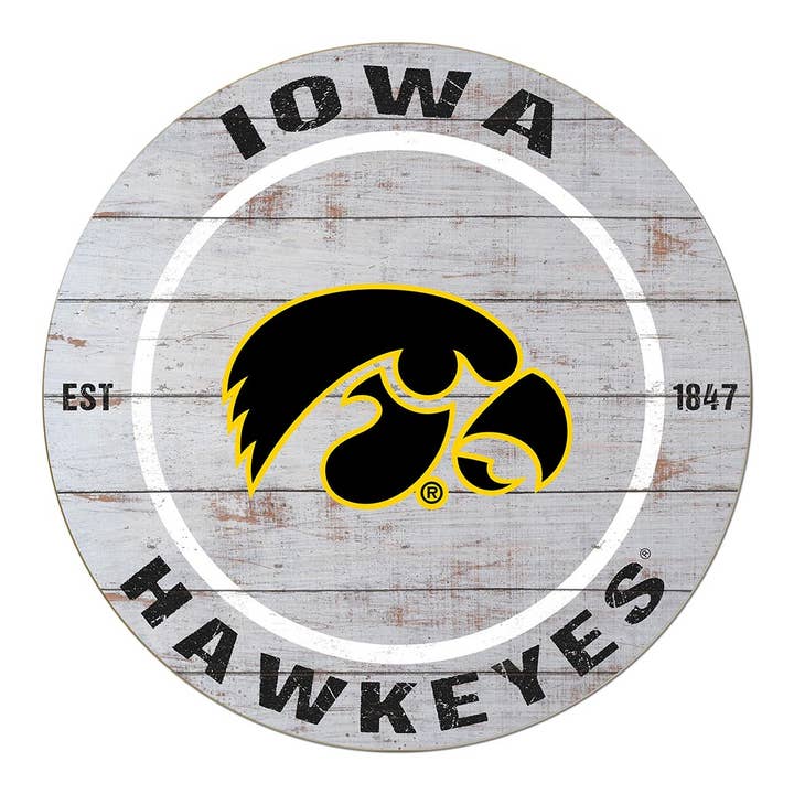 20x20 Circle Iowa Hawkeyes for wholesale by KH Sports Fan