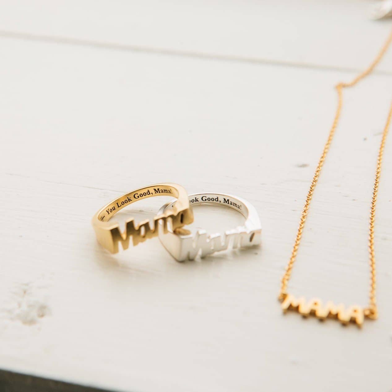 Sierra Winter Jewelry - Wholesale Band/gestapelde ring - Mama Ring - Goud3