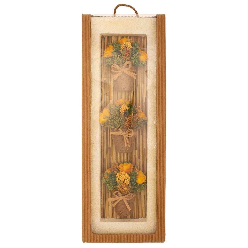 Creaciones Meng - Wholesale Artificial Flowers - Mural of flower pots and dried flowers2