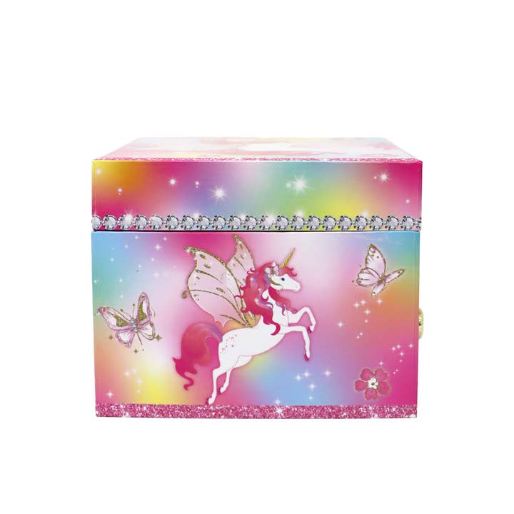 Pink Poppy USA - Wholesale Jewelry Box/Organizer - Kids - Dreamland Unicorn Small Musical Jewellery Box | Pack of 19