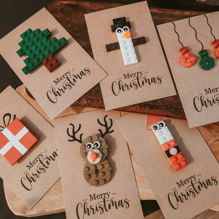 Brickstar Belgium - Wholesale Christmas Card - Lego Christmas Cards - Set of 62