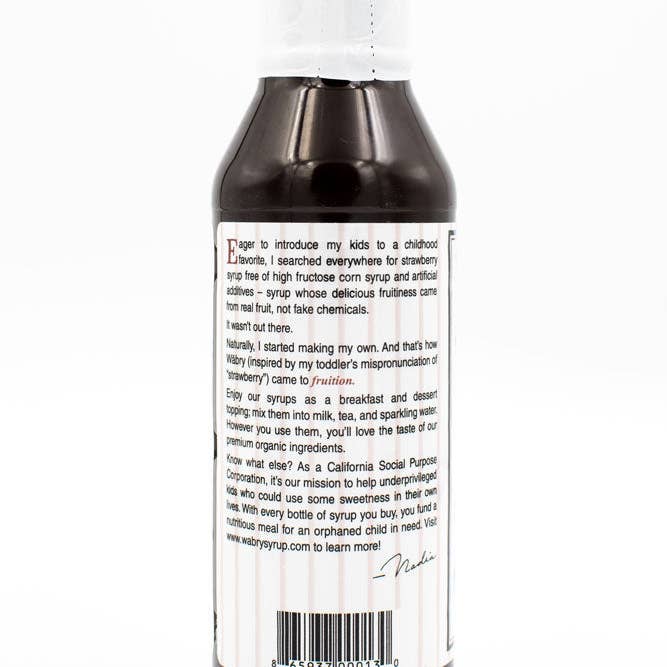 Wabry Organic Syrups - Wholesale Flavored Syrup - Chocolate Hazelnut Syrup