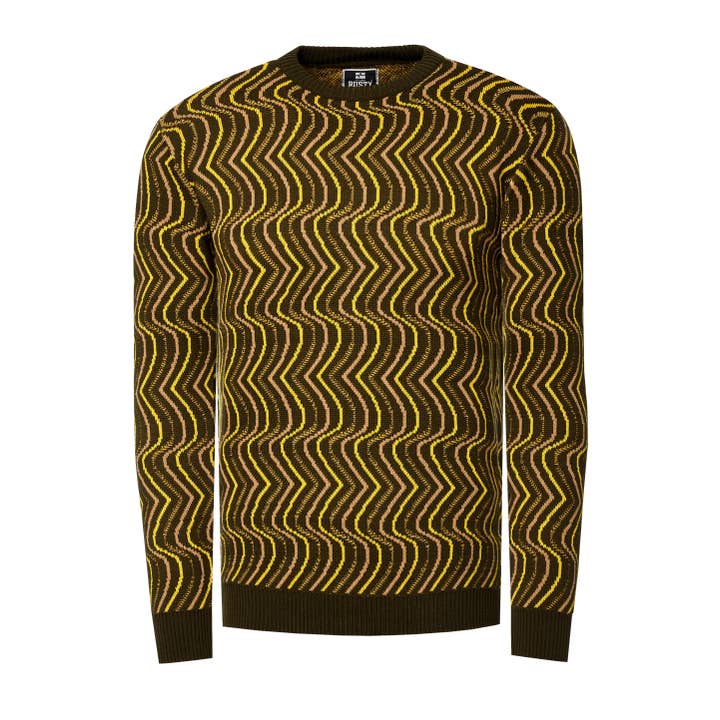 Fine-knit 80s design crew neck sweater 13450 for wholesale by Rusty Neal