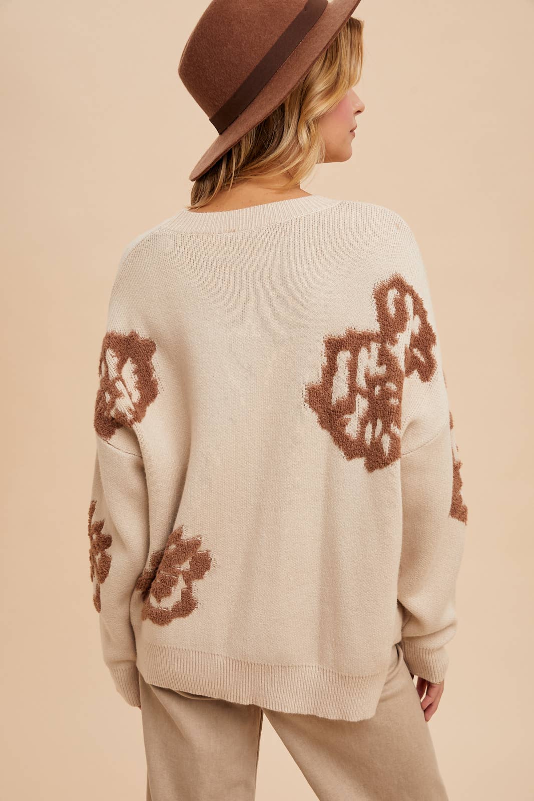 In Loom - Wholesale Knit Sweater - Women's - INTARSIA FLORAL KNITTED SWEATER16