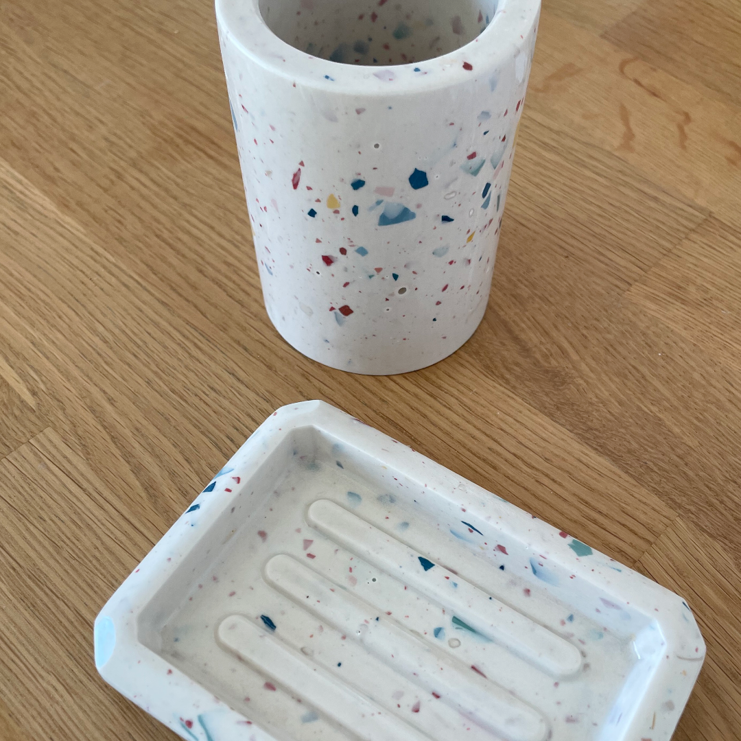 Kookie - Wholesale Bath Soap Dish - Bathroom Set - Soap Holder and Toothbrush Holder6